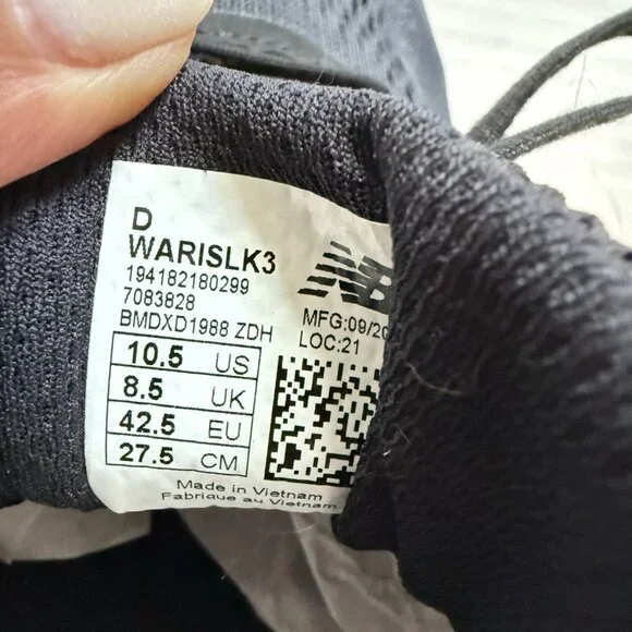 New Balance NWOB Womens Fresh Foam Arishi Running Shoes Black & Silver Sz. 10.5 - Picture 7 of 7